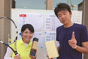 ダブルス大会3位4位トーナメント勝者
「萩本・盛岡組」